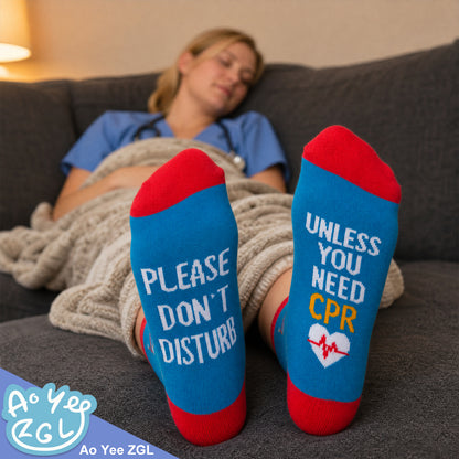 Funny Nurse Appreciation Socks – 4 Gift Designs, Unisex Size 6–12