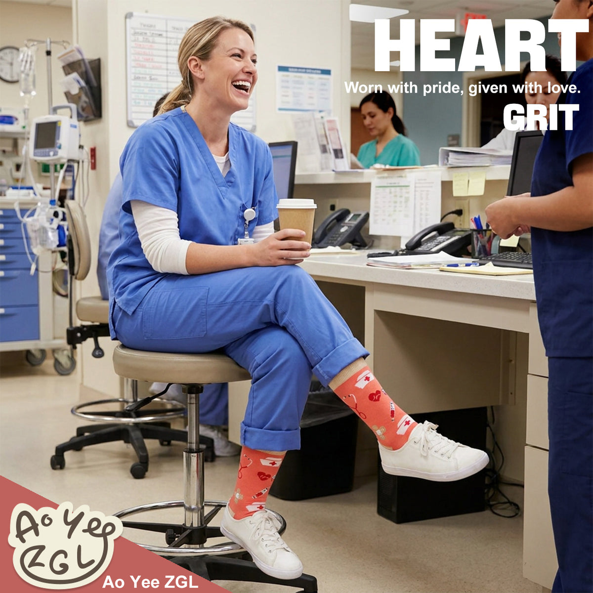 Funny Nurse Appreciation Socks – 4 Gift Designs, Unisex Size 6–12