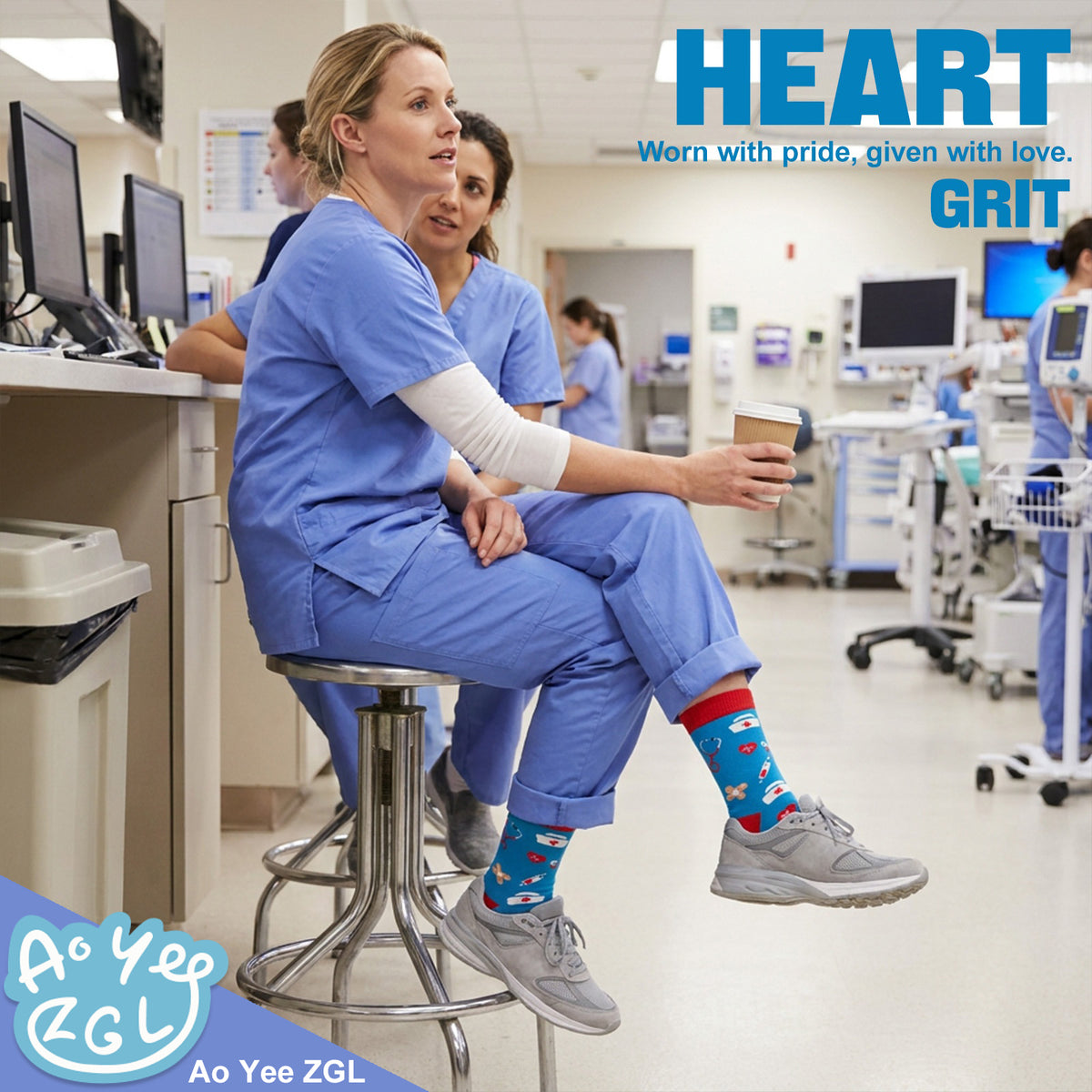 Funny Nurse Appreciation Socks – 4 Gift Designs, Unisex Size 6–12