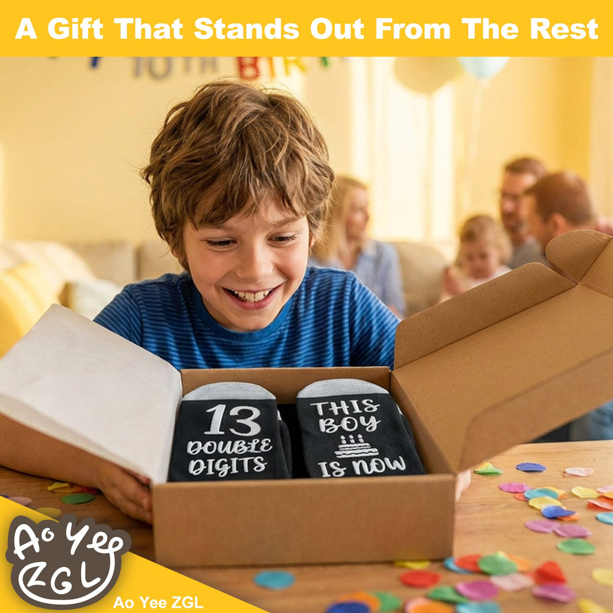 Ao Yee ZGL Birthday Socks,21th 30th 40th 50th 60th Birthday Gifts for Men - 10