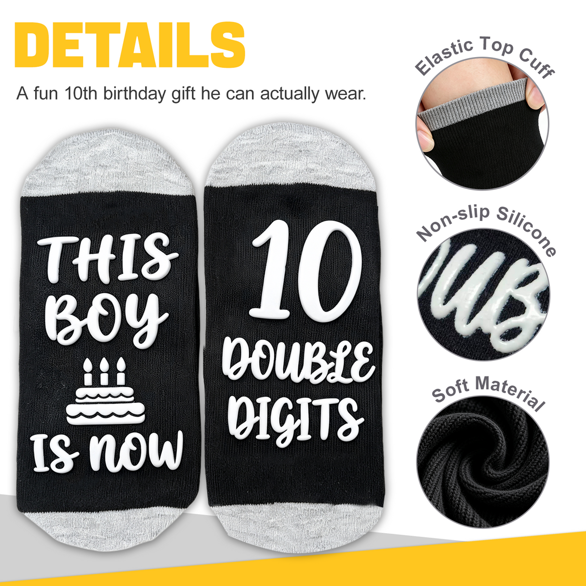 Ao Yee ZGL Birthday Socks,21th 30th 40th 50th 60th Birthday Gifts for Men - 10