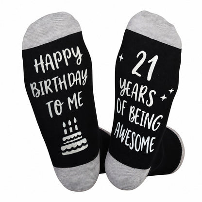 Ao Yee ZGL Birthday Socks,21th 30th 40th 50th 60th Birthday Gifts for Men - 21