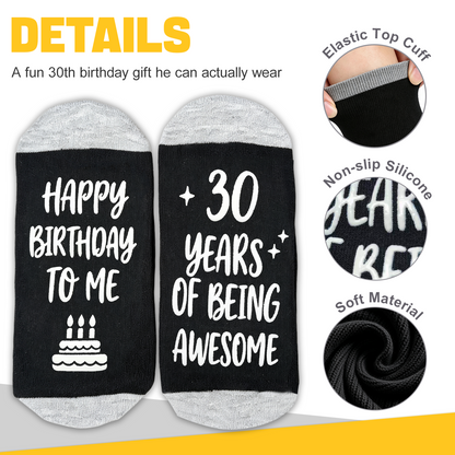Ao Yee ZGL Birthday Socks,21th 30th 40th 50th 60th Birthday Gifts for Men - 30