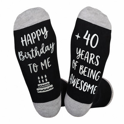 Ao Yee ZGL Birthday Socks,21th 30th 40th 50th 60th Birthday Gifts for Men - 40