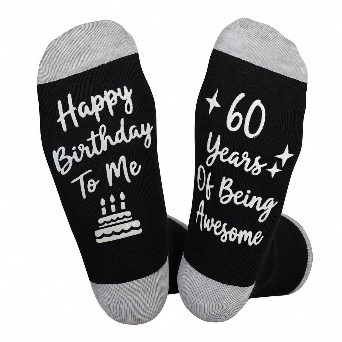 Ao Yee ZGL Birthday Socks,21th 30th 40th 50th 60th Birthday Gifts for Men - 60