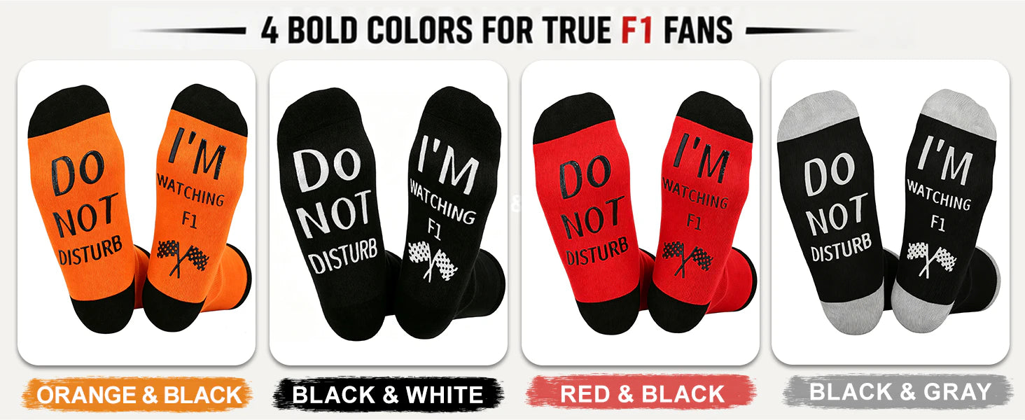 Ao Yee ZGL Fun F1 Socks for Men,Gifts for F1 Lovers or Fas on  Christmas details 2
