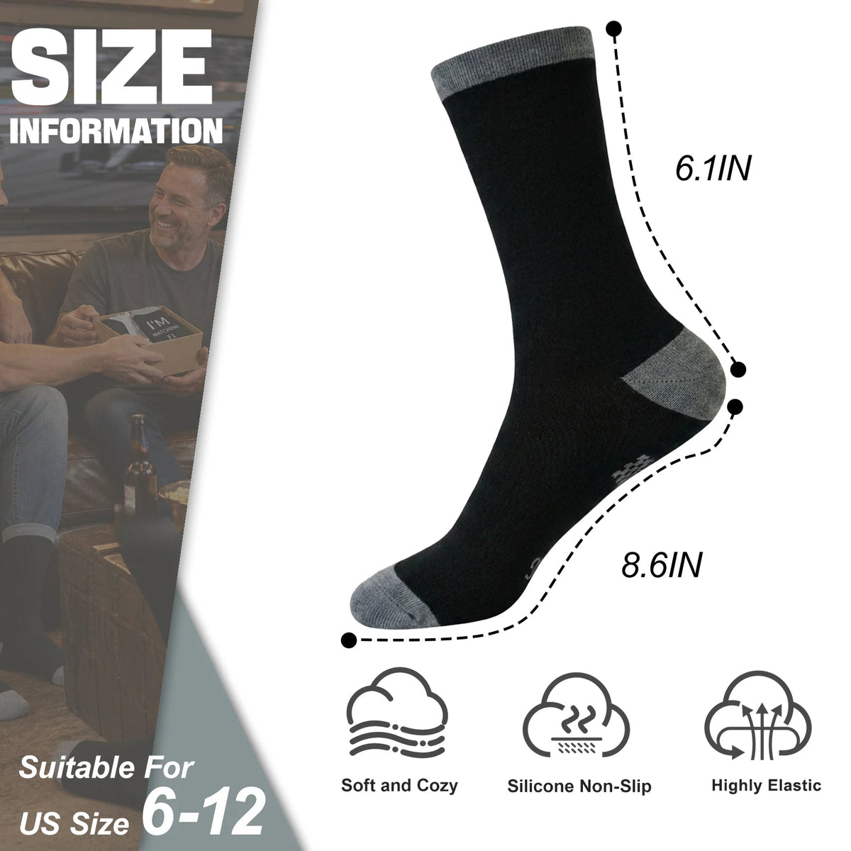 Ao Yee ZGL Fun F1 Socks for Men,Gifts for F1 Lovers or Fas on  Christmas - F1 - Grey