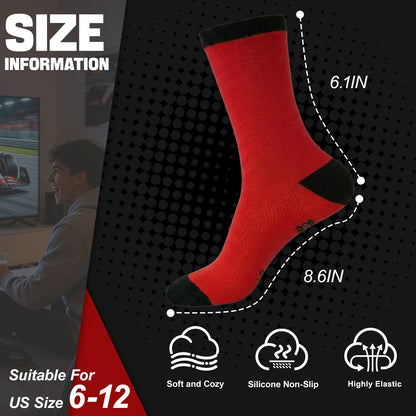 Ao Yee ZGL Fun F1 Socks for Men,Gifts for F1 Lovers or Fas on  Christmas - F1 - Red