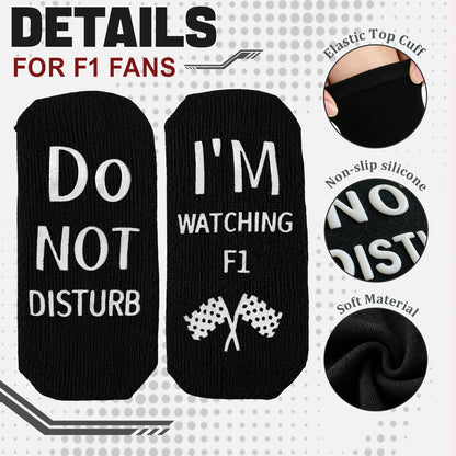 Ao Yee ZGL Fun F1 Socks for Men,Gifts for F1 Lovers or Fas on  Christmas - F1- Black