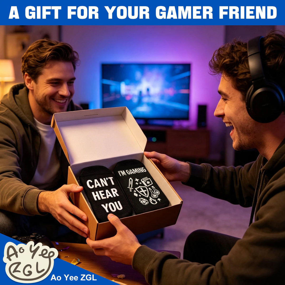Ao Yee ZGL White Elephant Gift for Teens,Stocking Stuffer for Gaming Lovers - Cant Hear Gaming - Tool