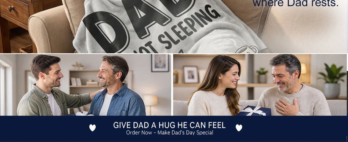 Fun Father Resting Blanket,Novel Dad gifts from Son Daughter, Printed Flannel Blanket Suitable as Holiday Gift Such as for Birthdays Christmas Father's Day,Size 60in x 50 in details 5