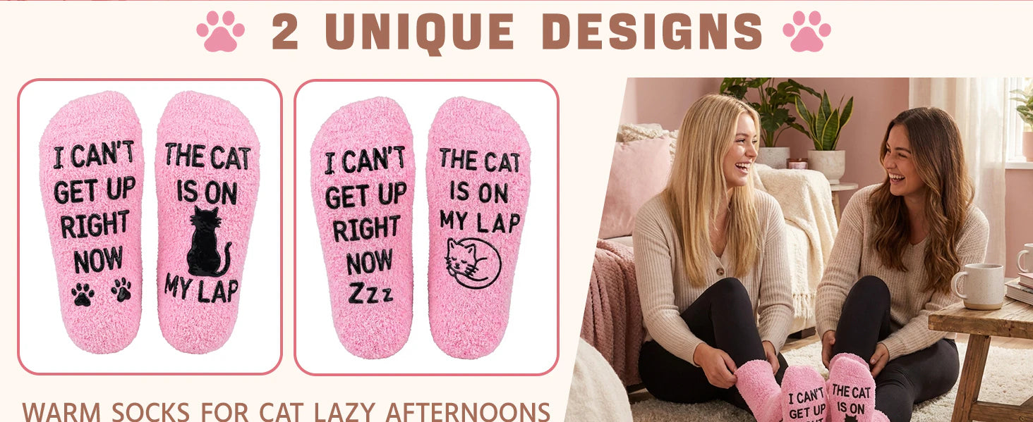 Fun Pink Cat Mom Socks,Gift for Cat Lovers,Novelty Gifts for Pet Lovers on Mother's Day Birthdays and Christmas details 2