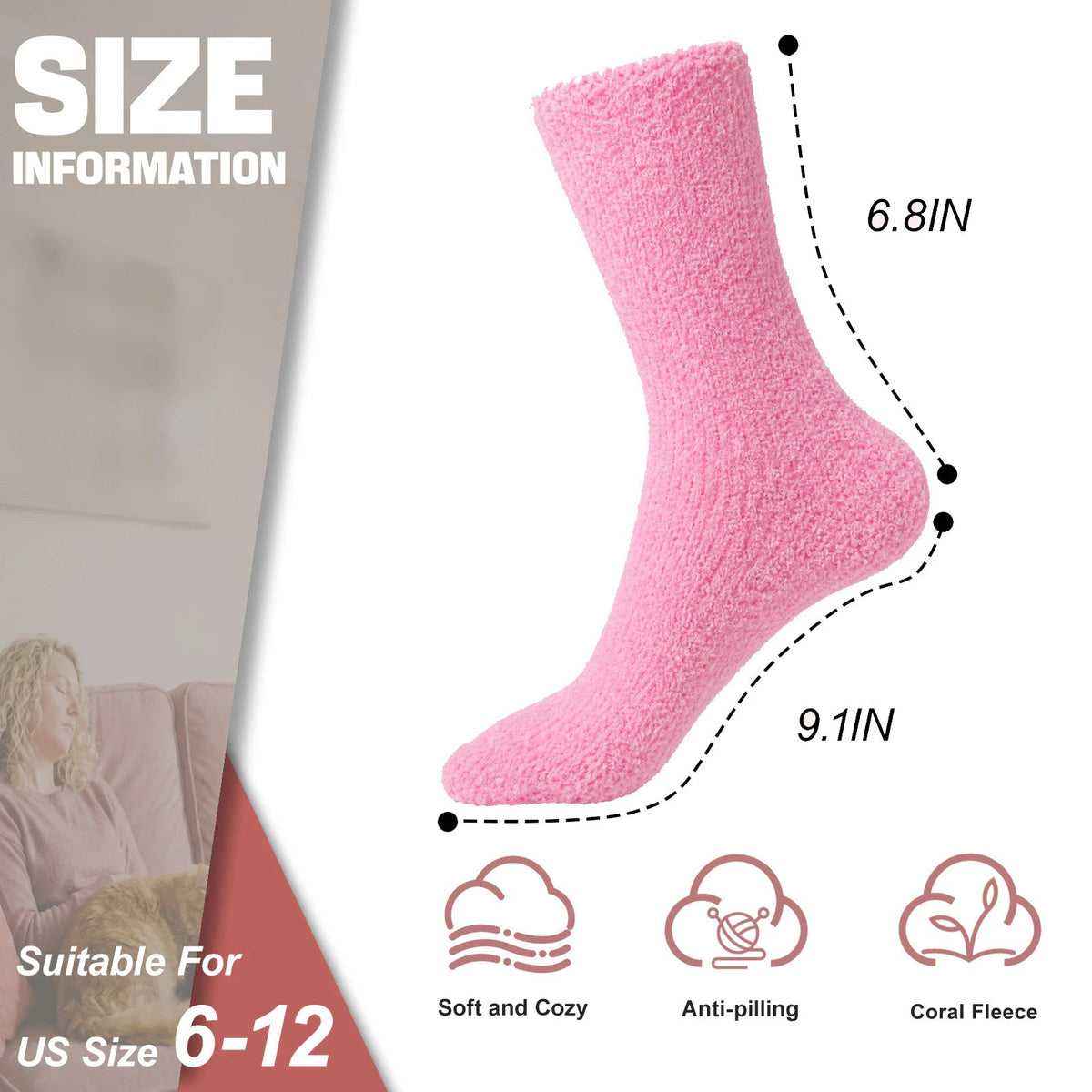 Fun Pink Cat Mom Socks,Gift for Cat Lovers,Novelty Gifts for Pet Lovers on Mother's Day Birthdays and Christmas - Cat Socks - Sleep