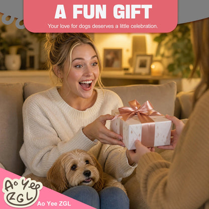 Fun Pink Dog Mo'm Socks,Novelty Gifts for Dog Lovers,Good Gift for Pet Lovers on Birthdays and Christmasom - Dog socks  - Paw