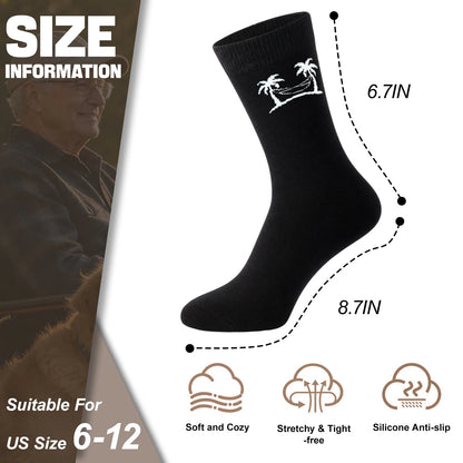 Men Retirement Socks with Greeting cards,Fun Retirement Gifts - Black - DO NOT