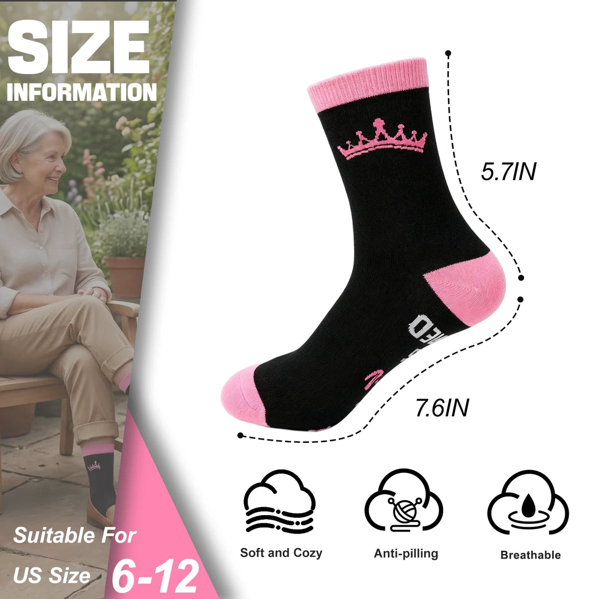 Retired Socks with Congratulatory Card, Fun Novel Retired Gift, Unique Amusing Present for Retirees Woman - Retired Socks -  Women - DO NOT