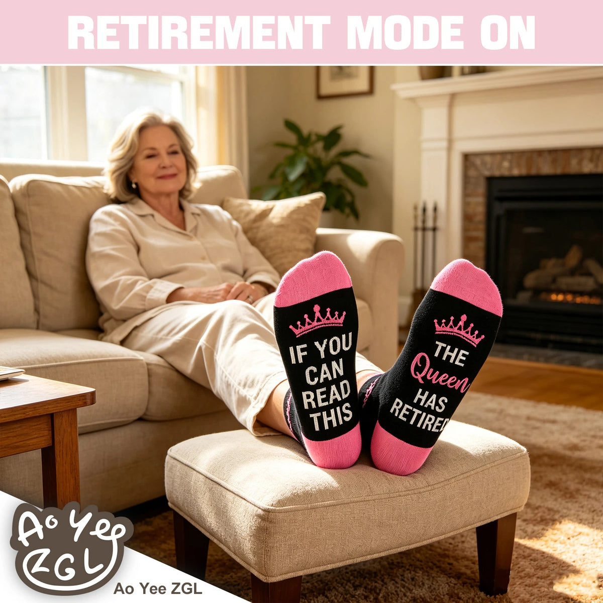 Retired Socks with Congratulatory Card, Fun Novel Retired Gift, Unique Amusing Present for Retirees Woman - Retired Socks -  Women - IF YOU